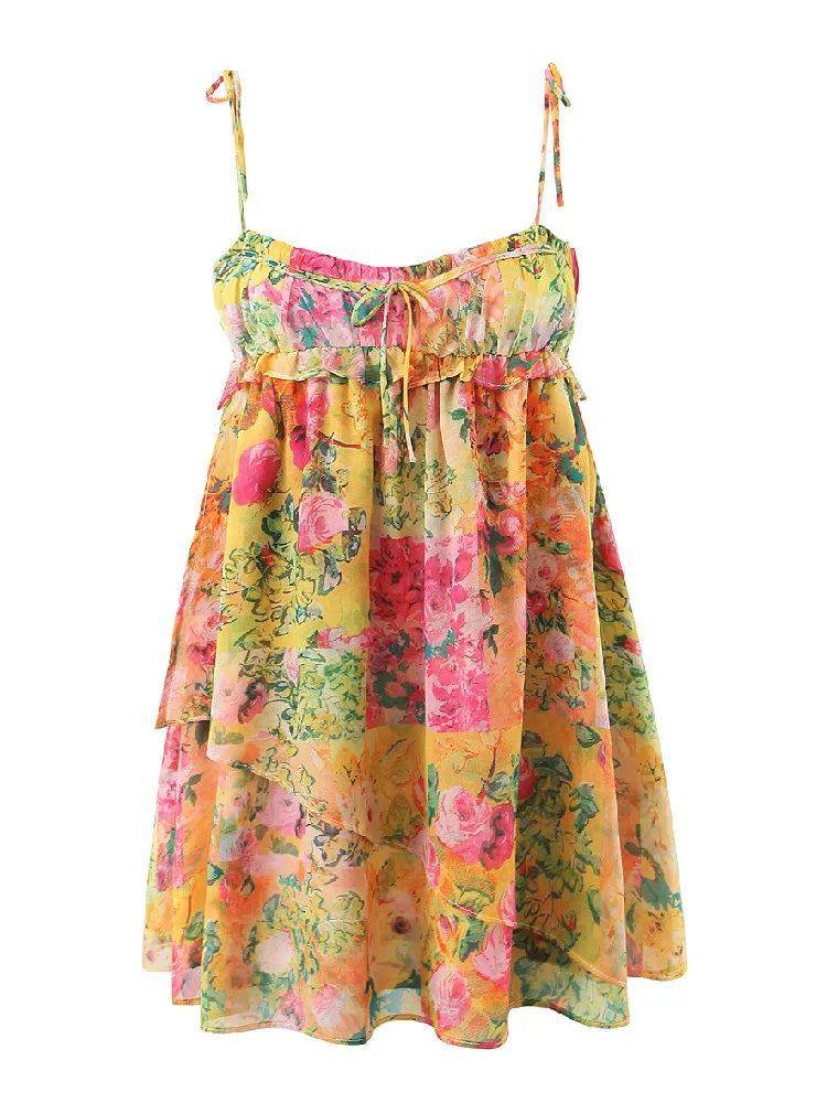 Amalfi Floral Summer Mini Dress - Image 4