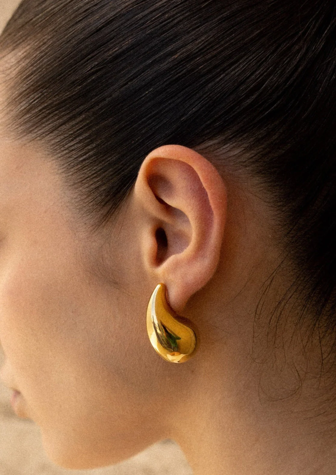 Ava Polished Teardrop Earrings - Image 5