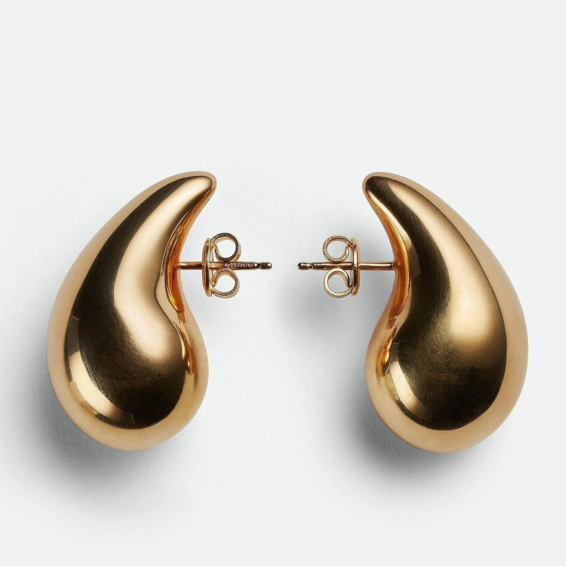 Ava Polished Teardrop Earrings - Image 6
