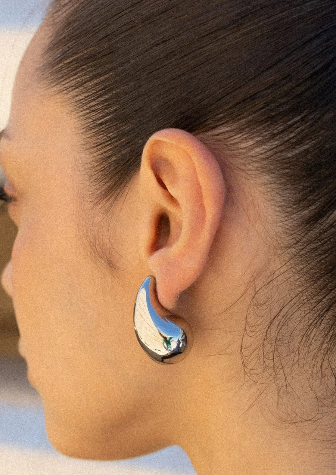 Ava Polished Teardrop Earrings - Image 8
