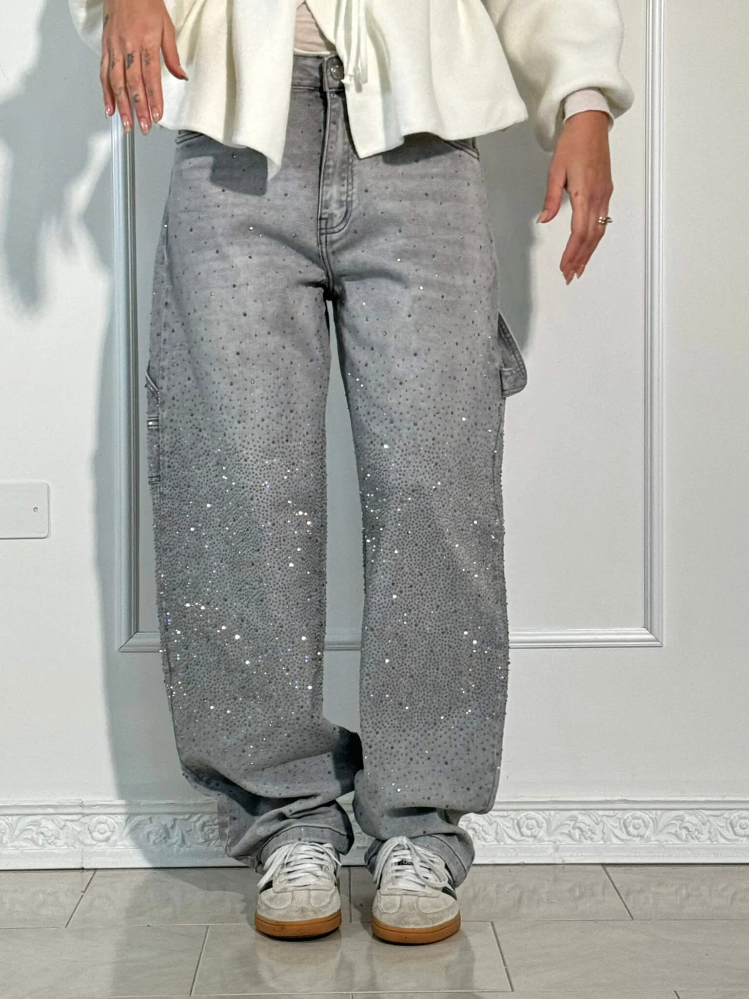 Balloon carpenter shiny denim jeans - Image 10
