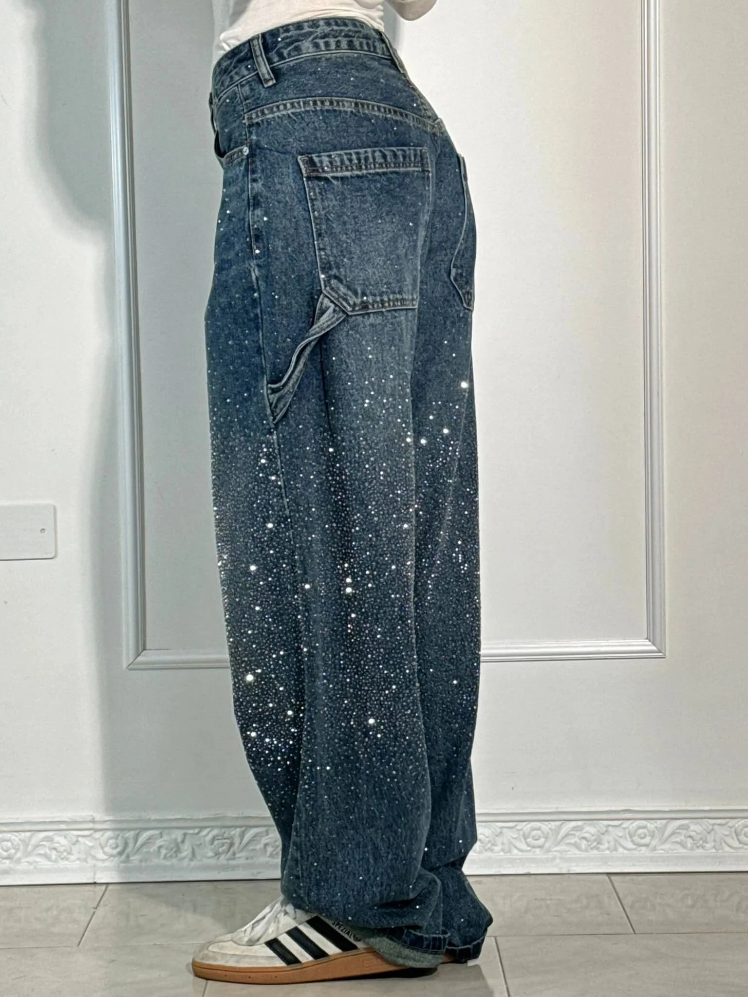 Balloon carpenter shiny denim jeans - Image 3