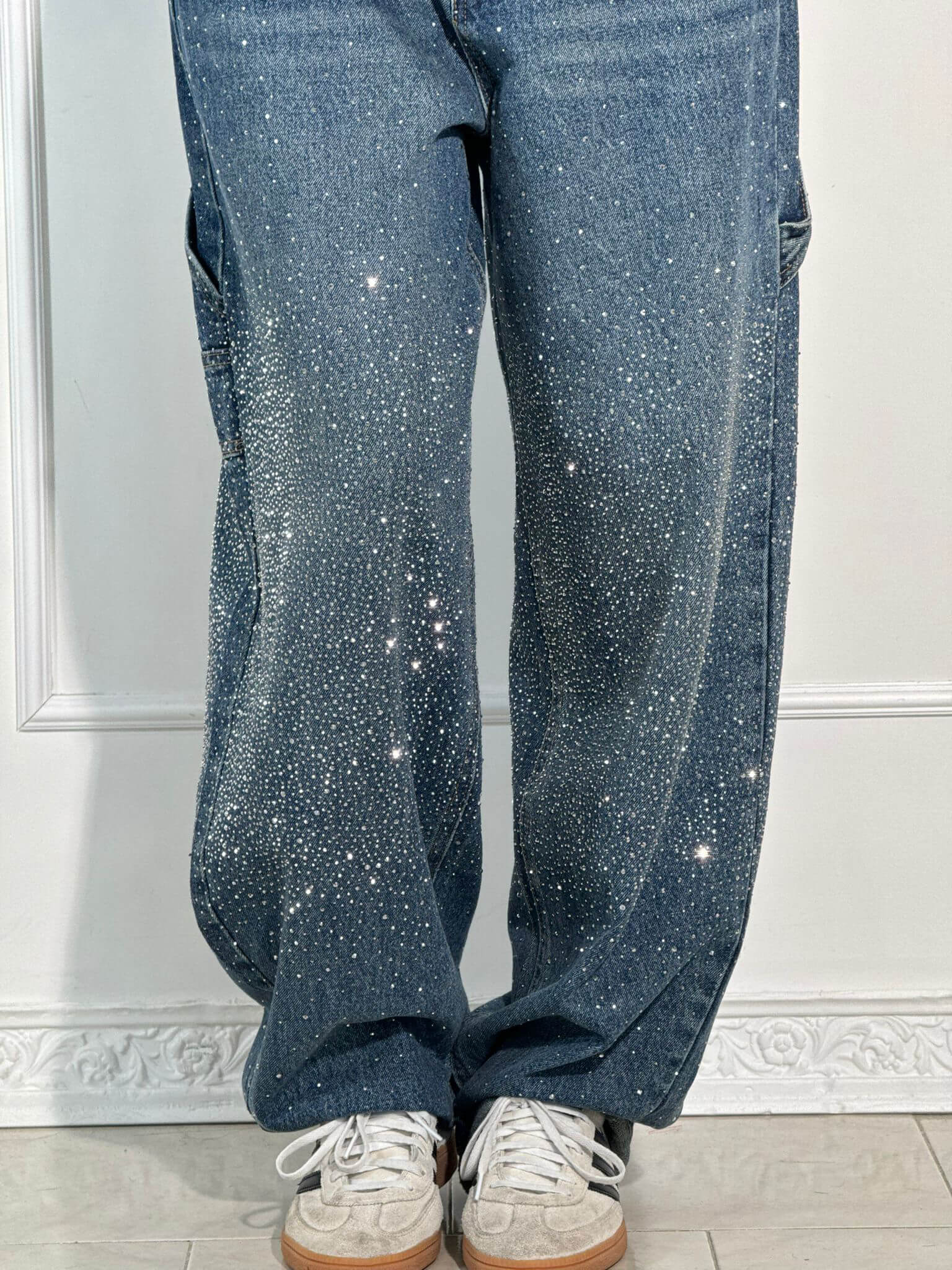 Balloon carpenter shiny denim jeans - Image 4