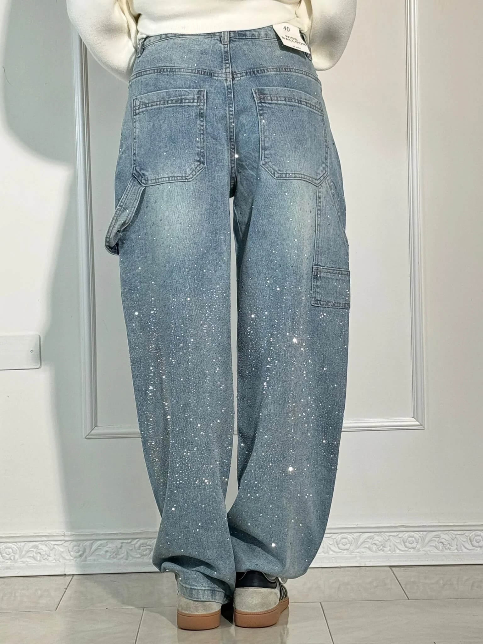 Balloon carpenter shiny denim jeans - Image 6