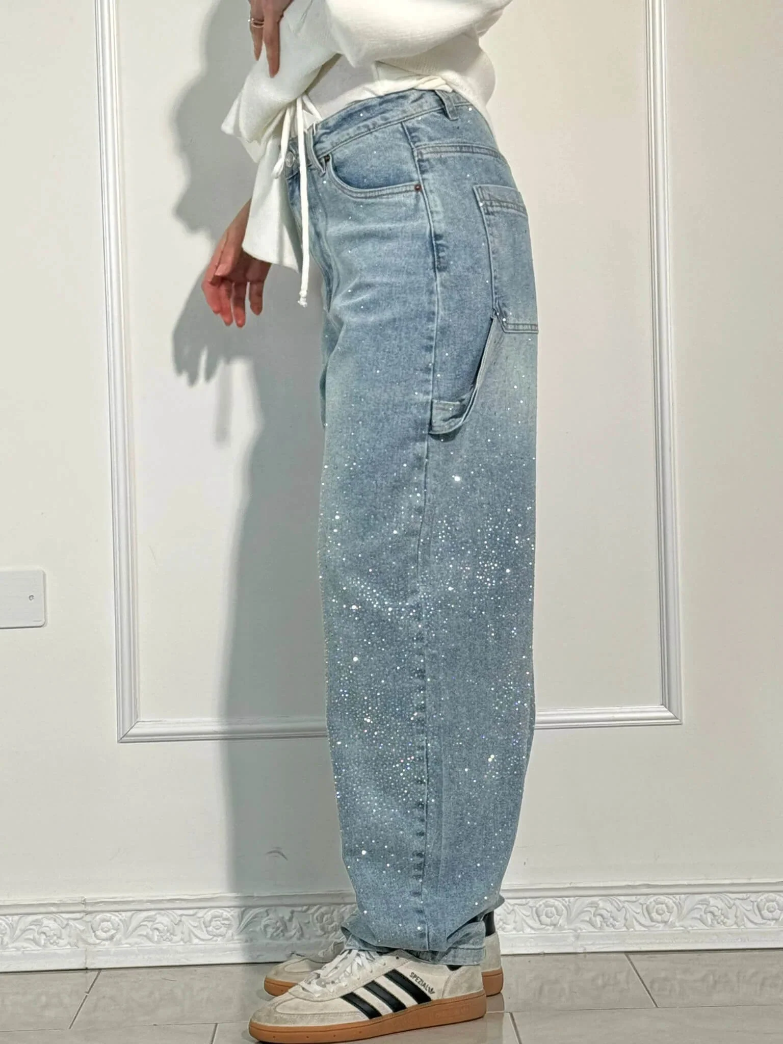 Balloon carpenter shiny denim jeans - Image 7