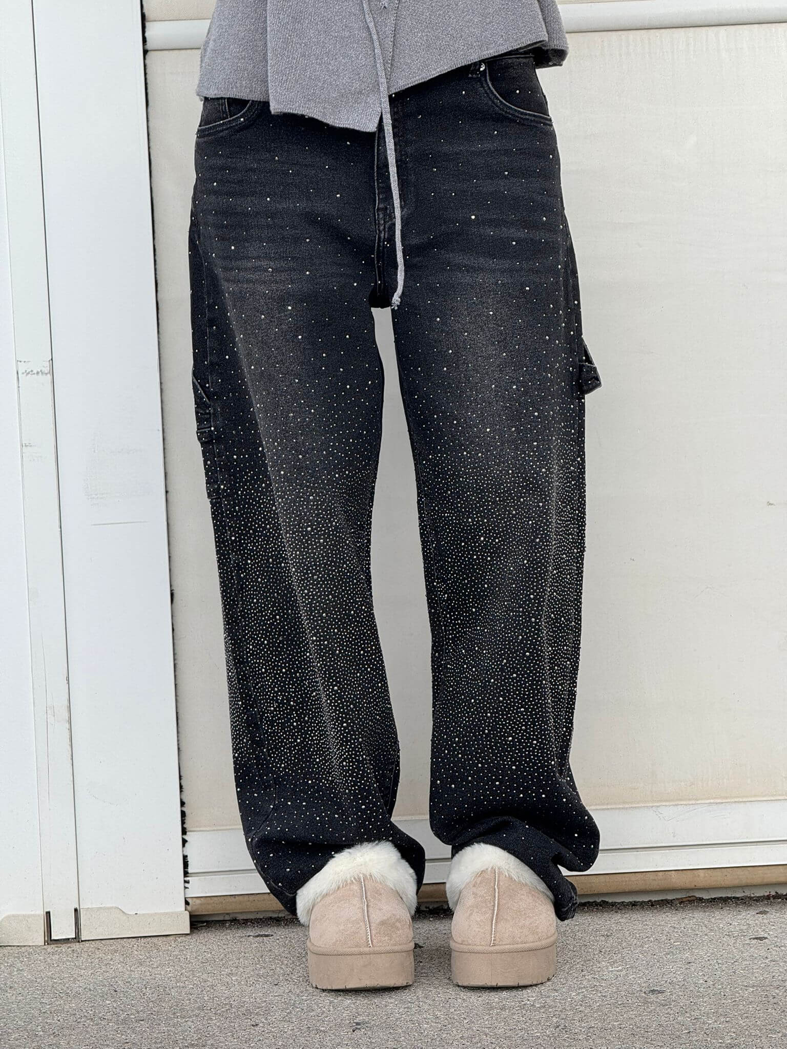 Balloon carpenter shiny denim jeans - Image 9