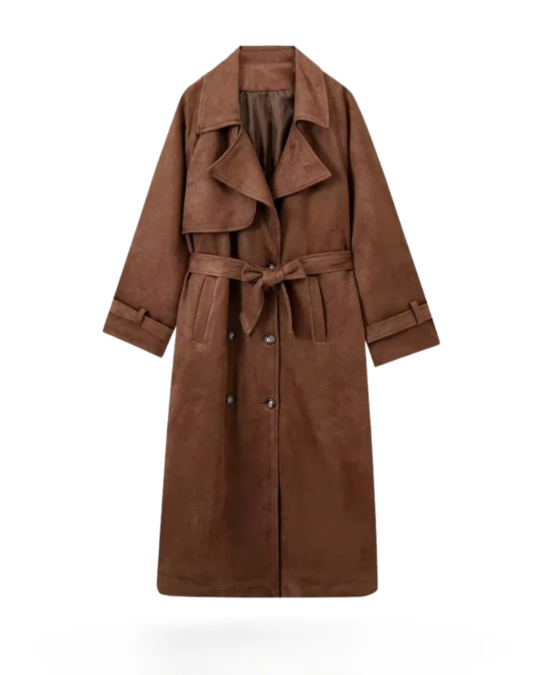 Women's Banbury Suede Trench Coat - Image 3