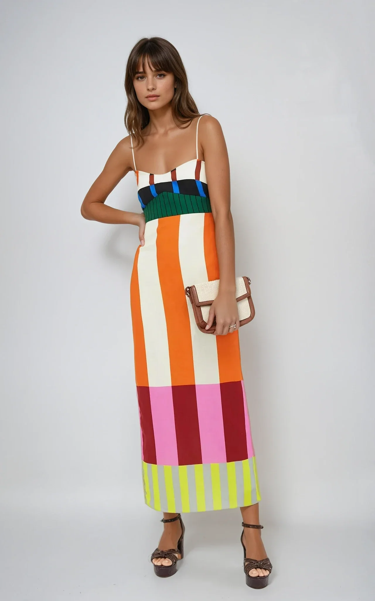 Bengal Multi Paloma Summer Maxi Dress