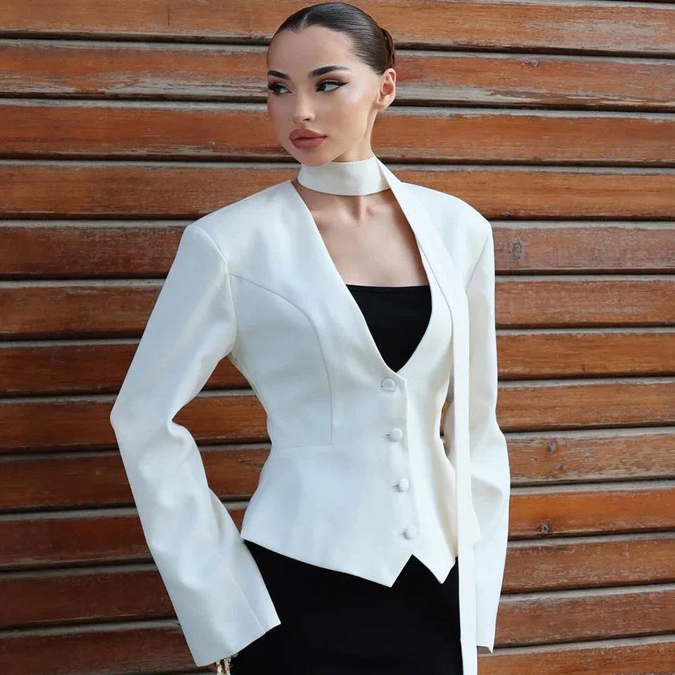 Blazer Jacket – V-Neck Casual Slim Fit for Autumn/Winter - Image 6