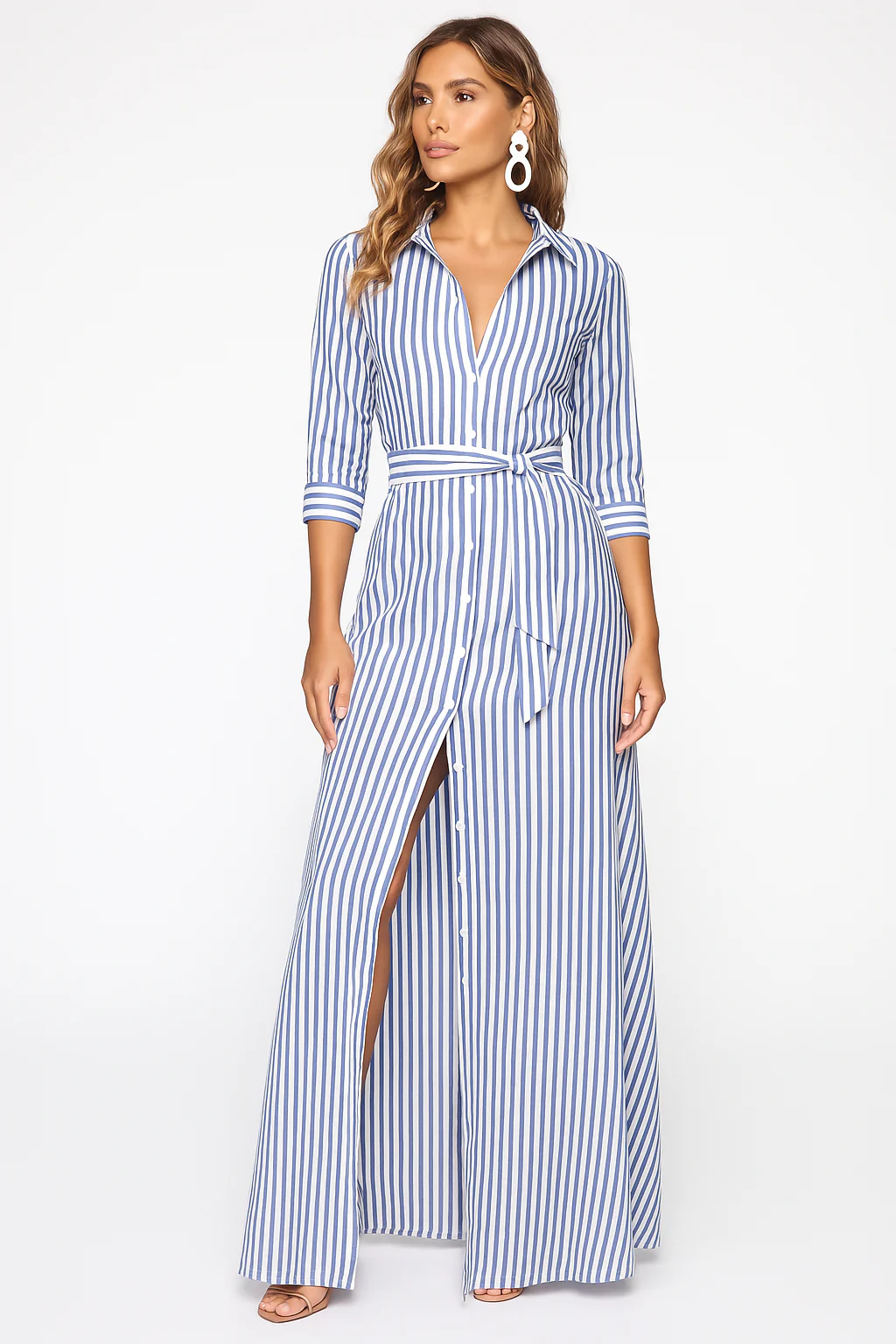 Casual Blouse Work Maxi dress - Image 3