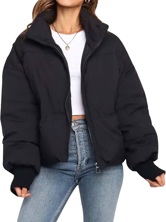 Women's Quilted Puffer Jacket - Image 9
