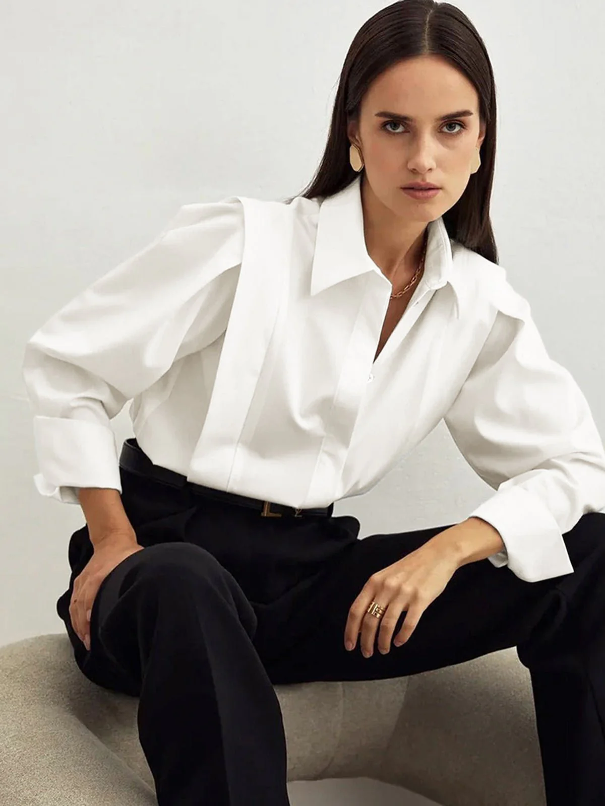 Button Down Square Shirt - Image 4