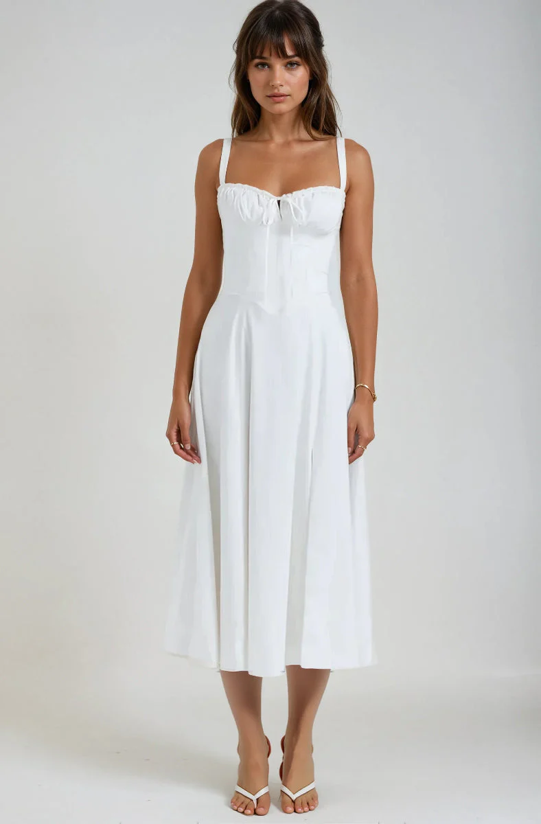 Catherine Corset Cute Party Midi Dress - Image 3
