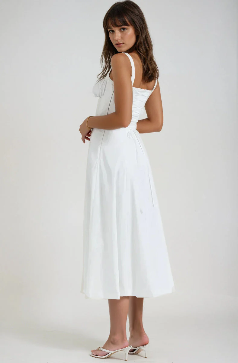 Catherine Corset Cute Party Midi Dress - Image 5