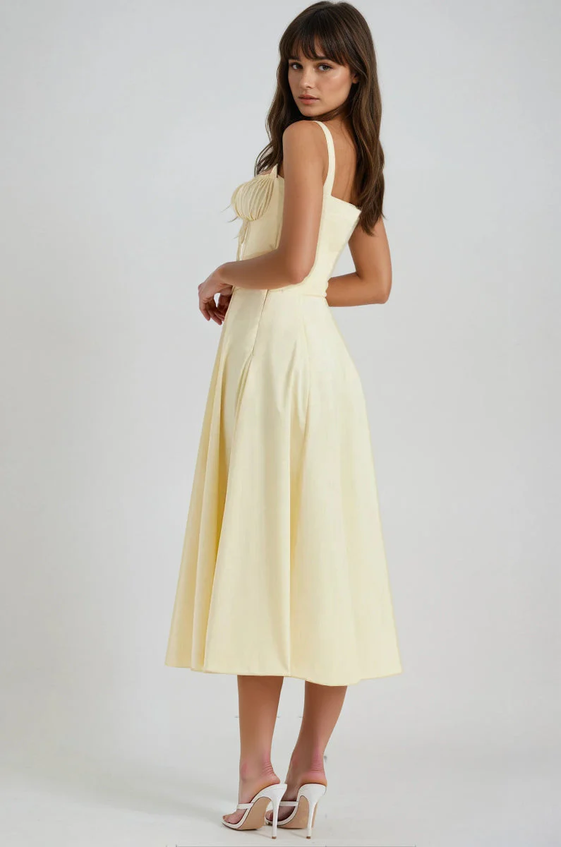 Catherine Corset Cute Party Midi Dress - Image 7