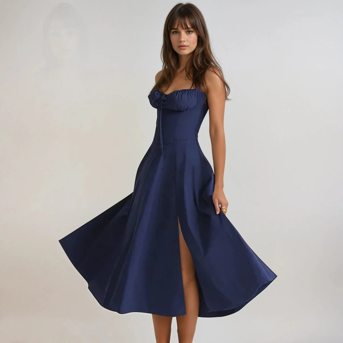 Catherine Corset Cute Party Midi Dress - Image 8