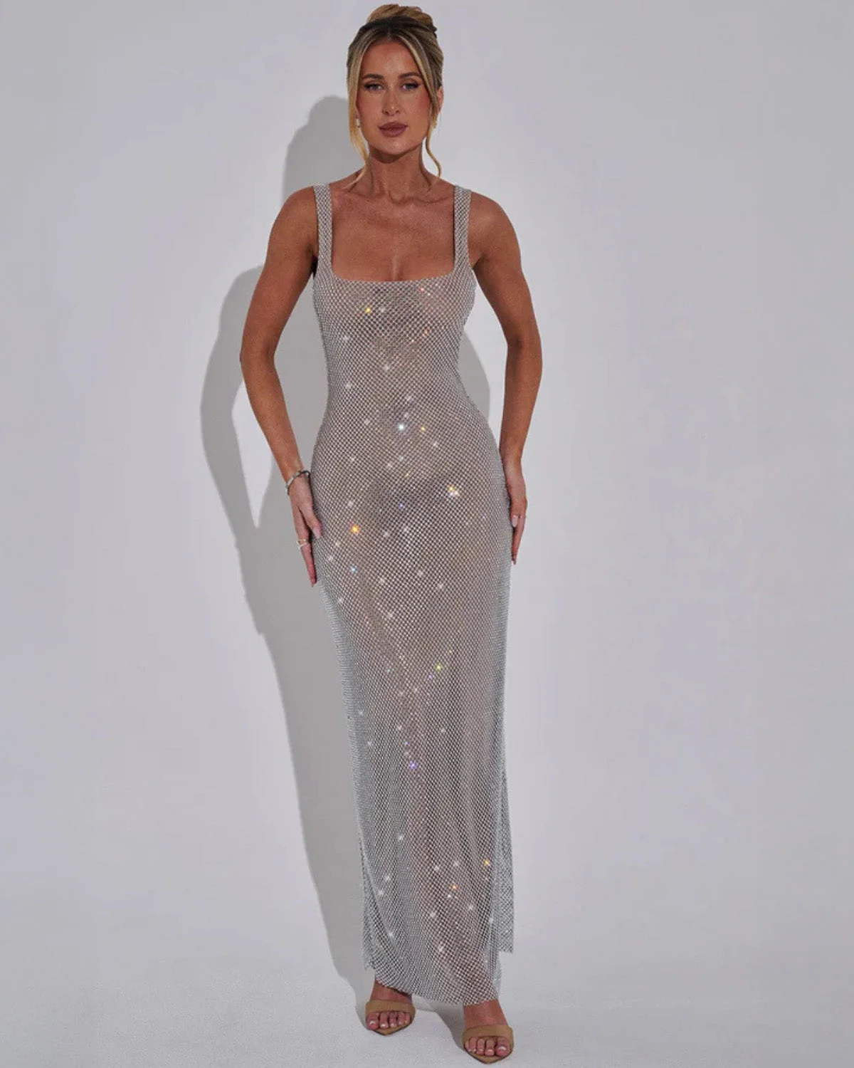 Celeste Embellished Formal Evening Grown - Image 6