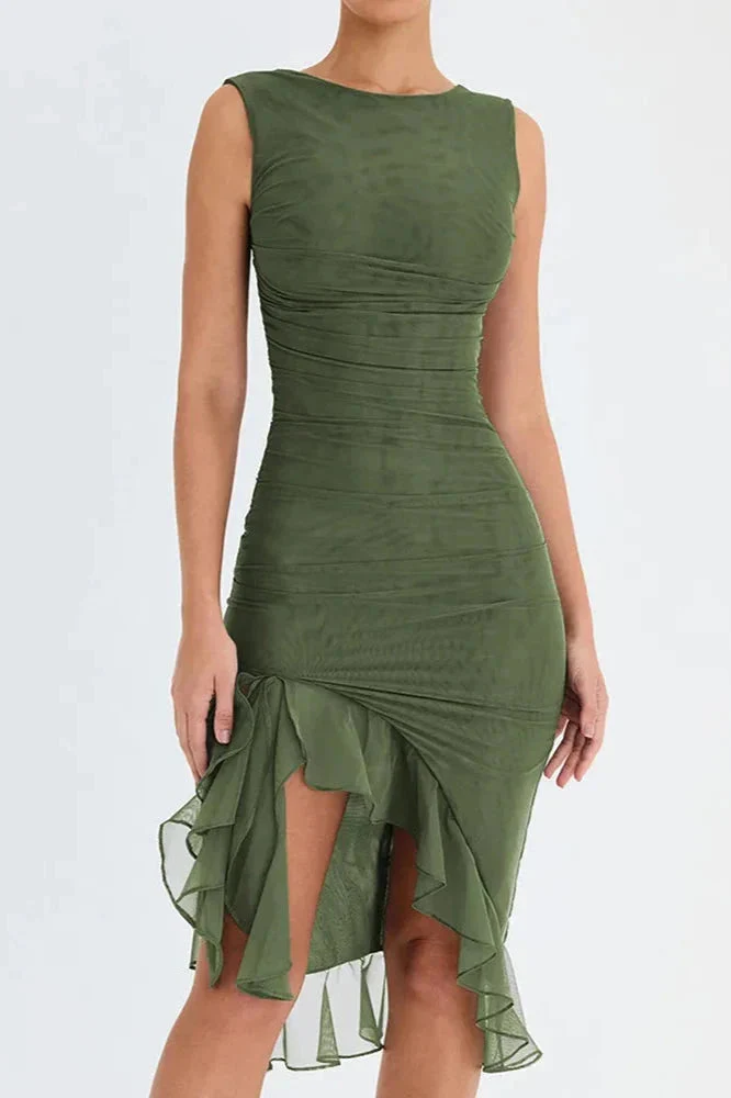 Charlotte Short Sleeve Party Midi Dress - Image 14
