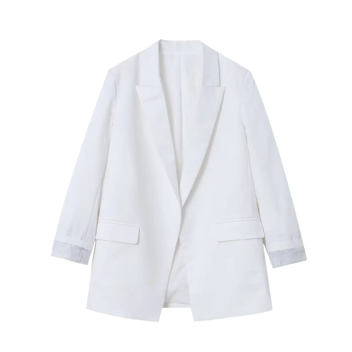 Charmchant Oversized Linen Blazer – Effortless Casual Office Style - Image 5