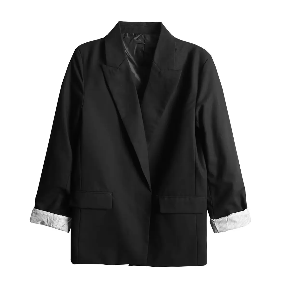 Charmchant Oversized Linen Blazer – Effortless Casual Office Style - Image 8