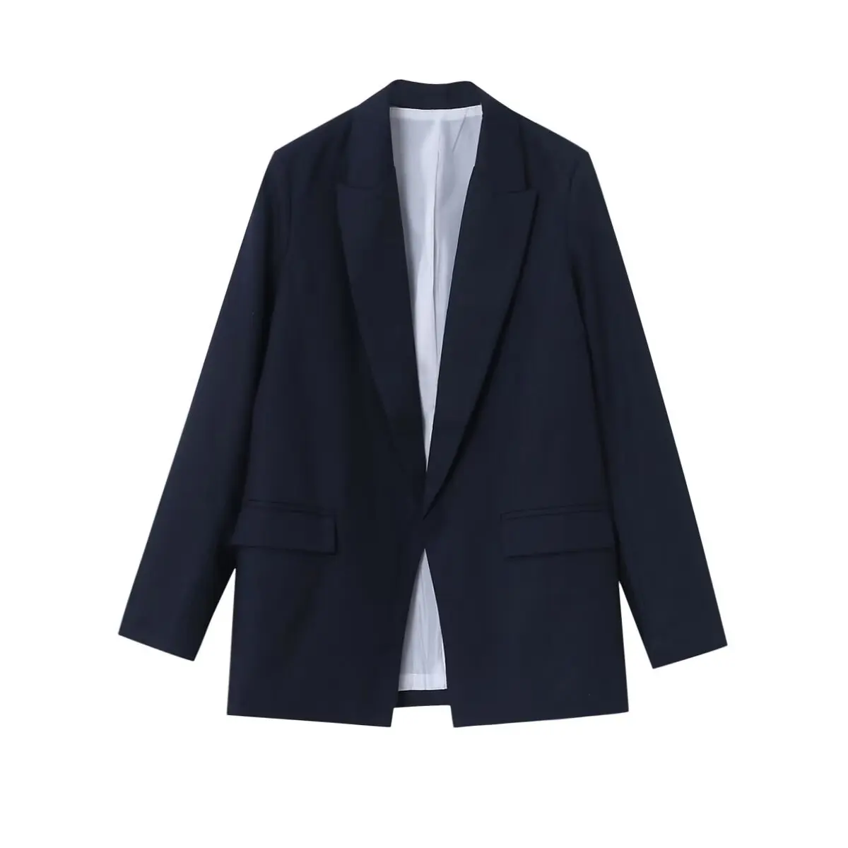 Charmchant Oversized Linen Blazer – Effortless Casual Office Style - Image 9
