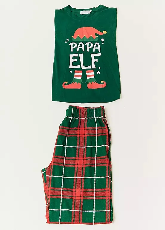 Matching Elf Family Christmas Pajamas Set - Image 3