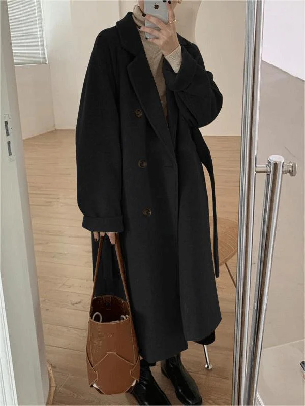Women's Rivoli Classic Belted Wool Coat - Image 6