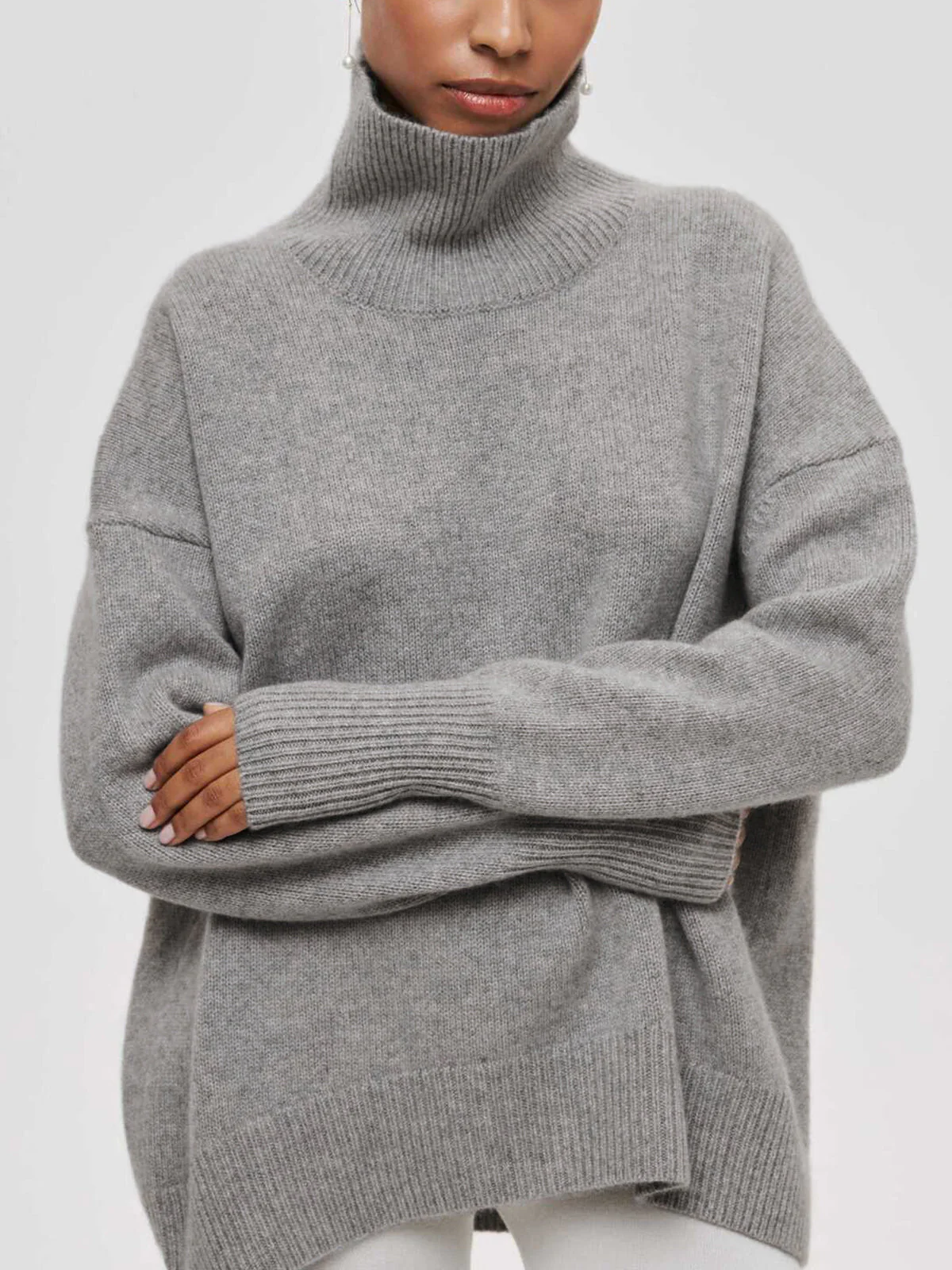 Oversized Turtleneck Sweater - Image 7