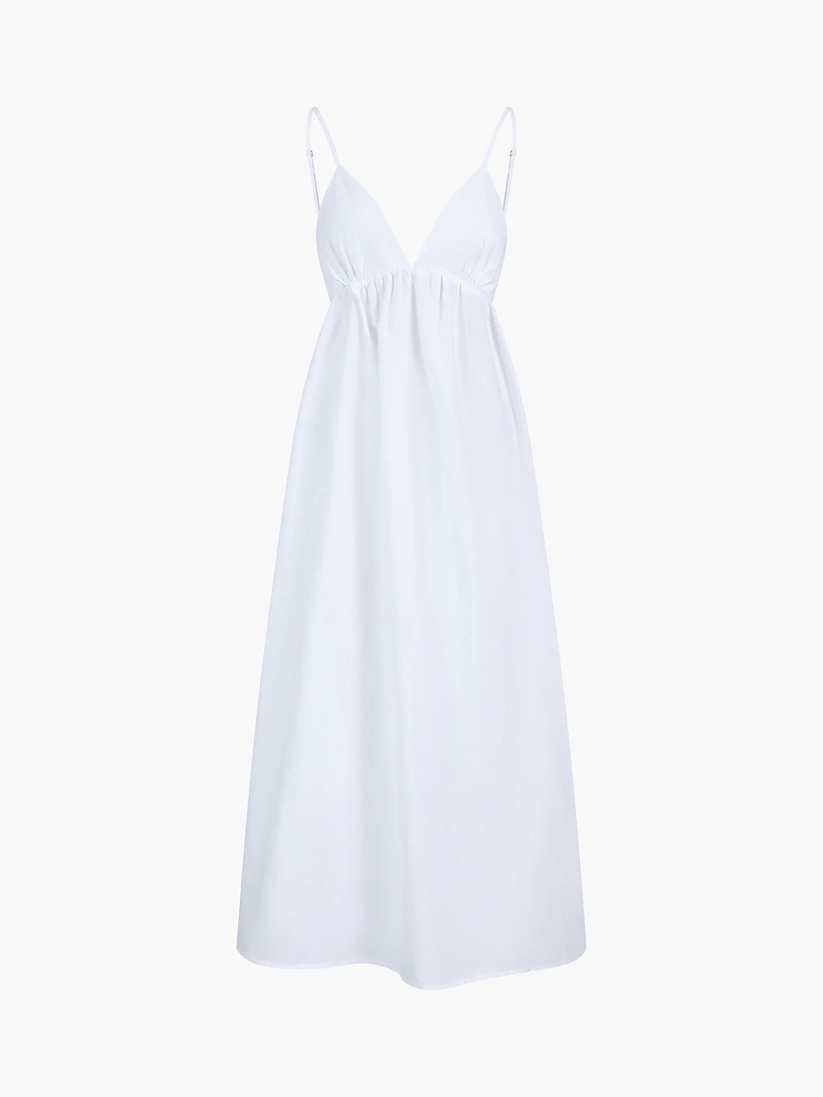 Coastal Open Back Cotton Summer Cocktail Maxi Dress - Image 6