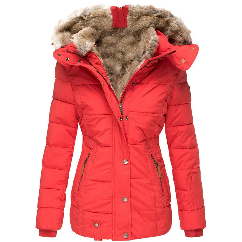 Women's Warm Fur Winter Jacket - Image 5