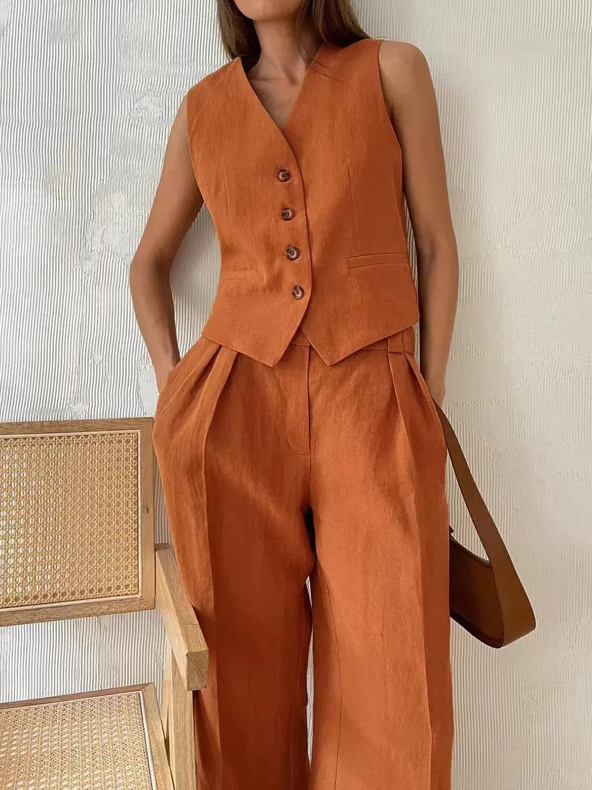 Cotton Linen Two-Piece Set - Image 3