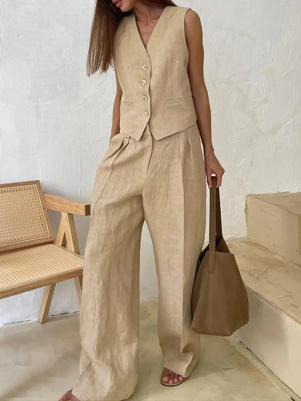 Cotton Linen Two-Piece Set - Image 6
