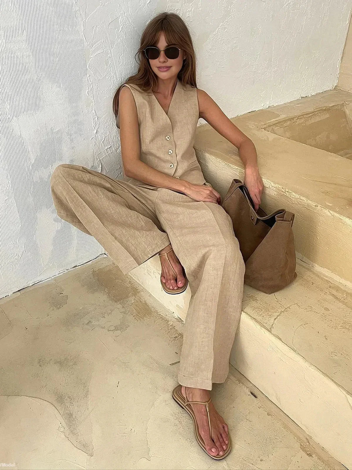 Cotton Linen Two-Piece Set - Image 7