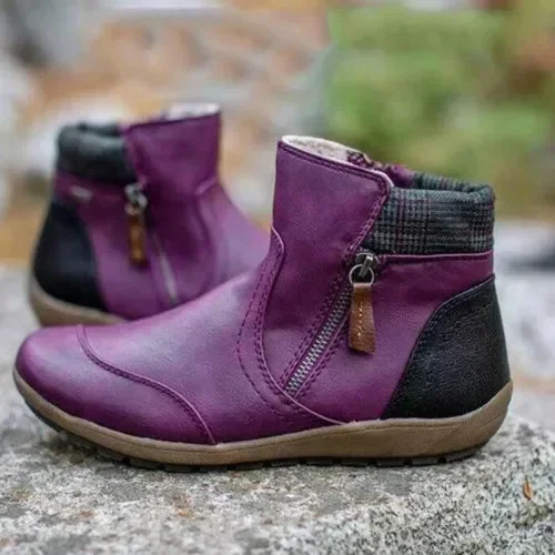 Women's Comfortable Waterproof Boots With Slip-Resistant Sole - Image 4