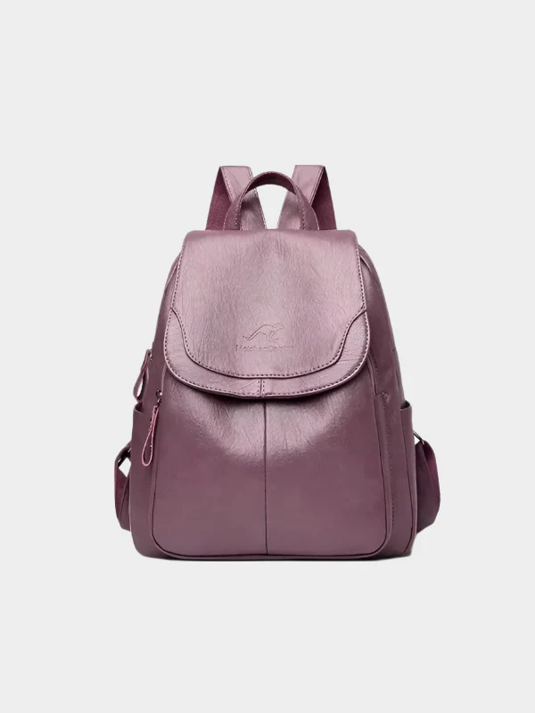 Faux Leather Backpack - Image 9