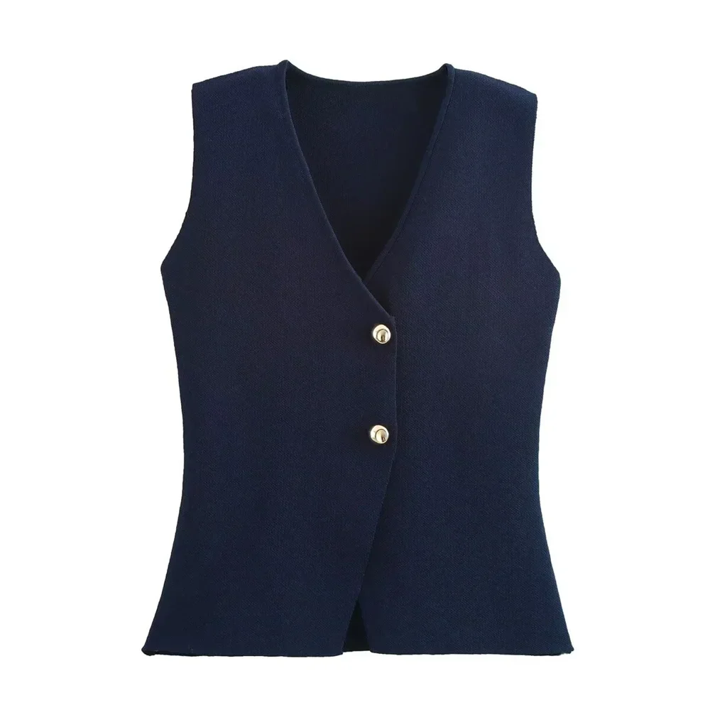 Diana Tricot Knit Waistcoat - Image 9