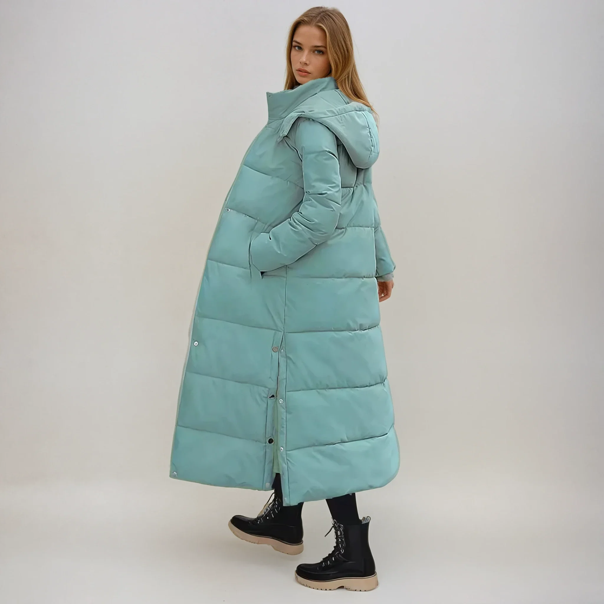 Women's Elegant Long puffer coat - Image 3