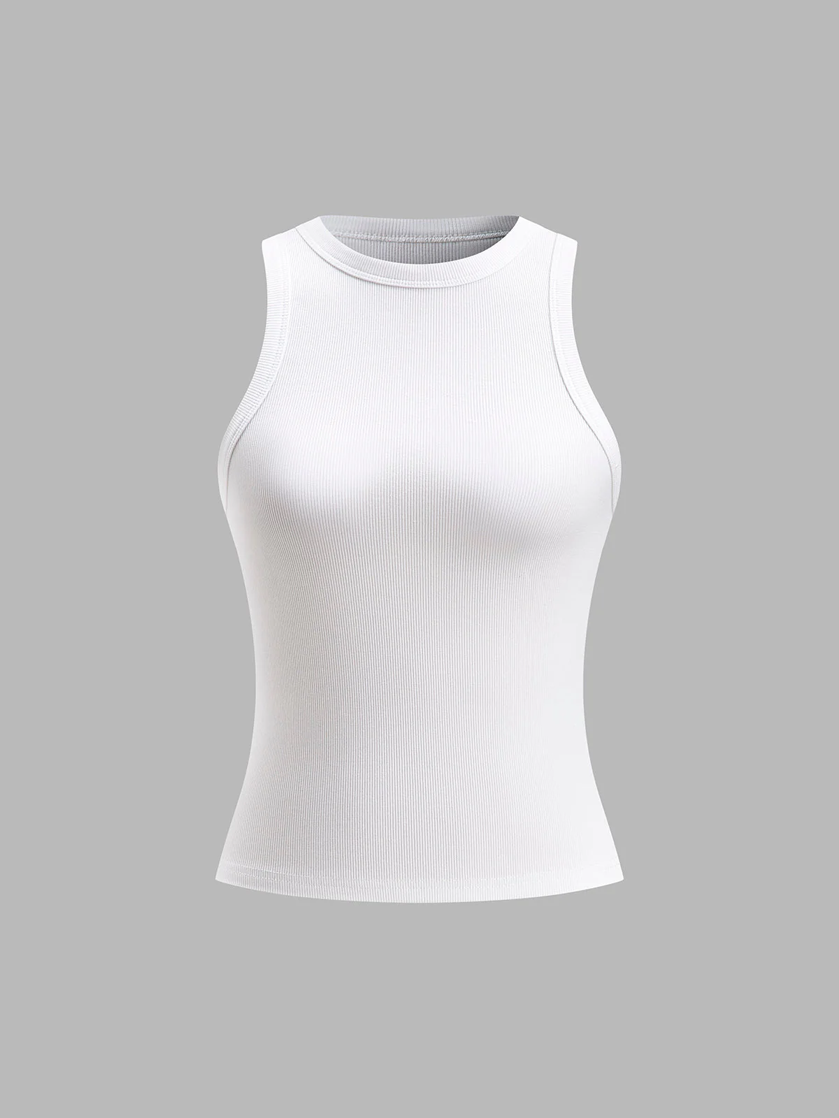 Ribbed Crop Tank Top - Image 3