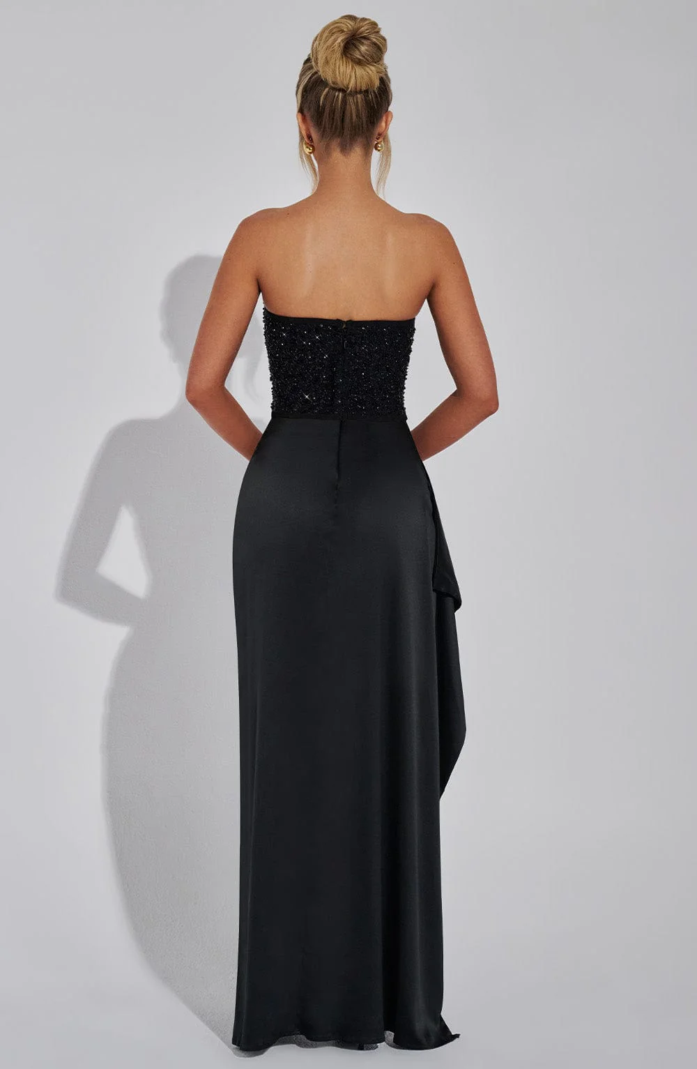 Emrielle Beaded Corset Evening Grown Maxi Dress - Image 8