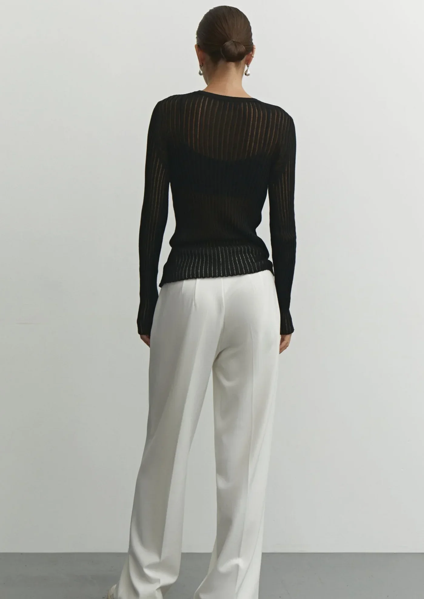 Erika Sheer Wool Top - Image 3