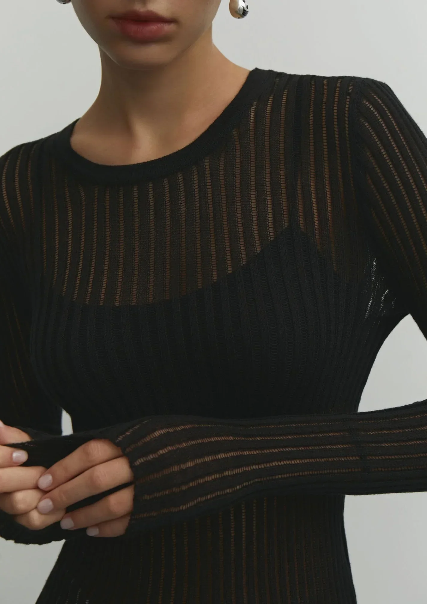 Erika Sheer Wool Top - Image 4