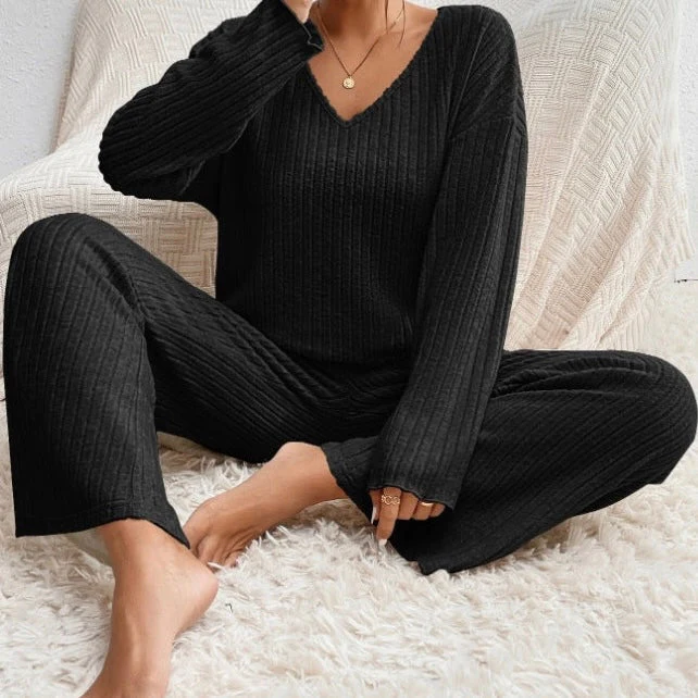 Evangeline Ribbed Knit Lounge Set - Image 4