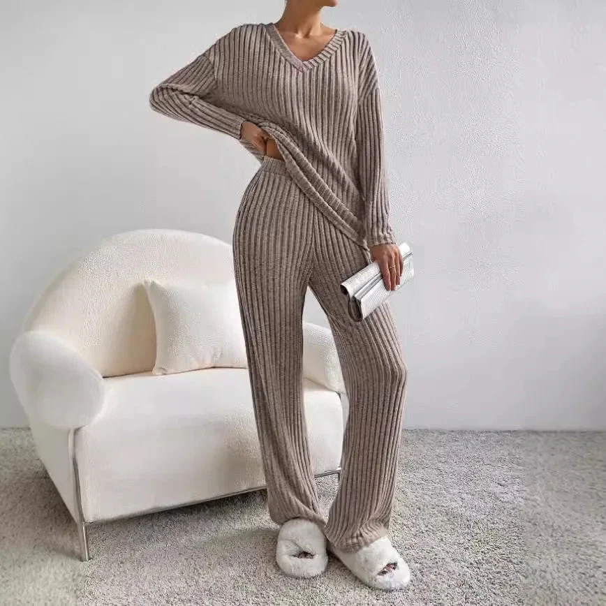 Evangeline Ribbed Knit Lounge Set - Image 8