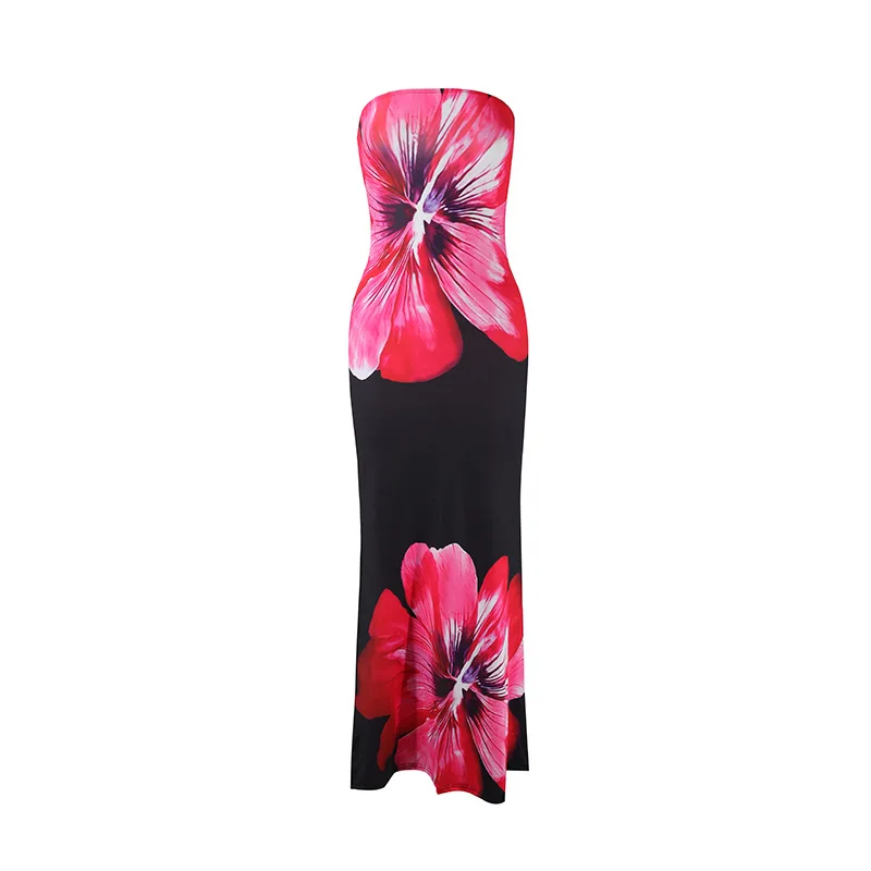 Strapless Floral Maxi Dress – Elegant Statement Evening Dress for Women - Image 10