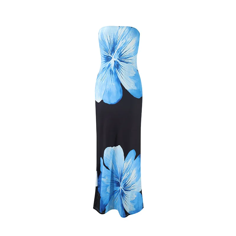 Strapless Floral Maxi Dress – Elegant Statement Evening Dress for Women - Image 11
