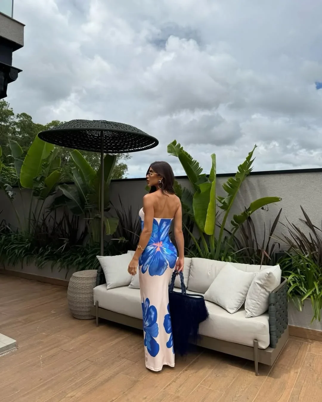 Strapless Floral Maxi Dress – Elegant Statement Evening Dress for Women - Image 5