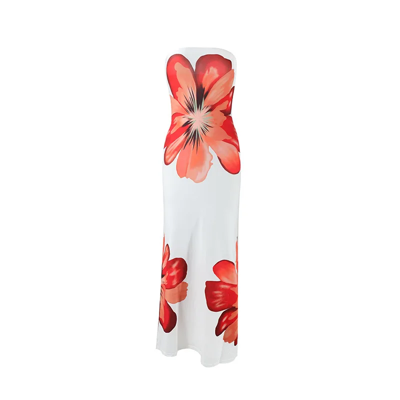 Strapless Floral Maxi Dress – Elegant Statement Evening Dress for Women - Image 6