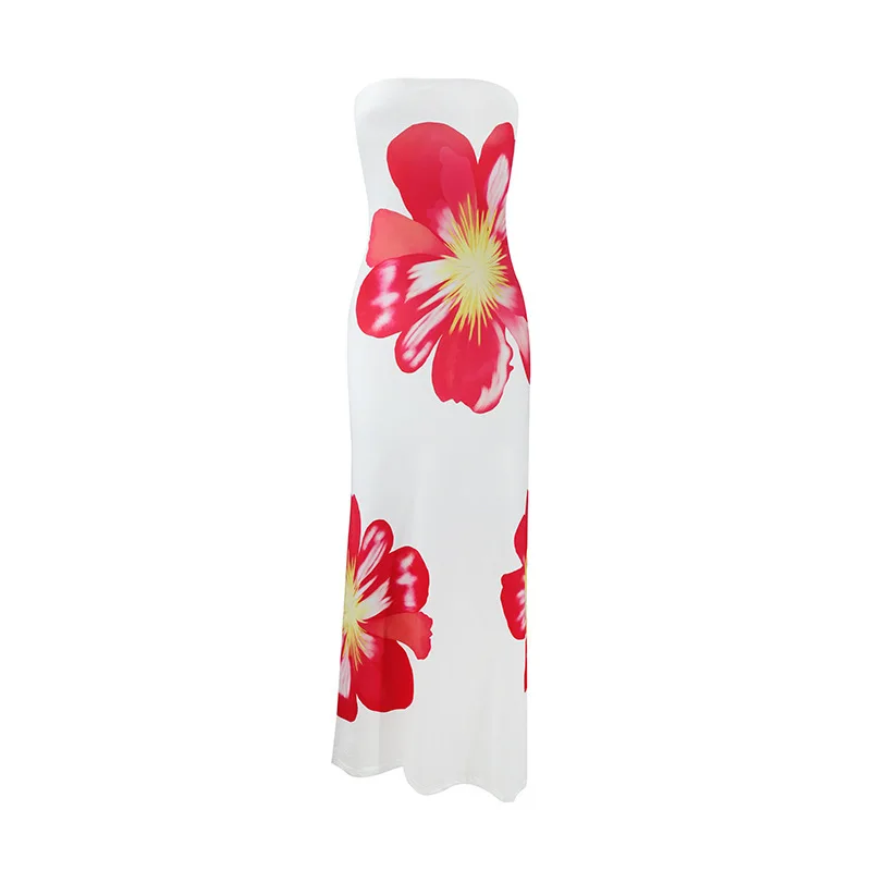 Strapless Floral Maxi Dress – Elegant Statement Evening Dress for Women - Image 8