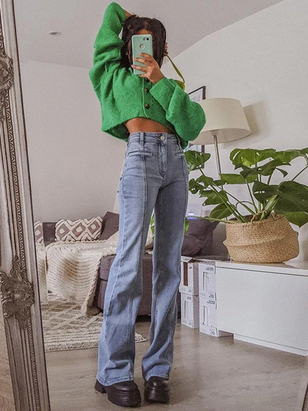 Star Patch Flare Jeans - Image 5