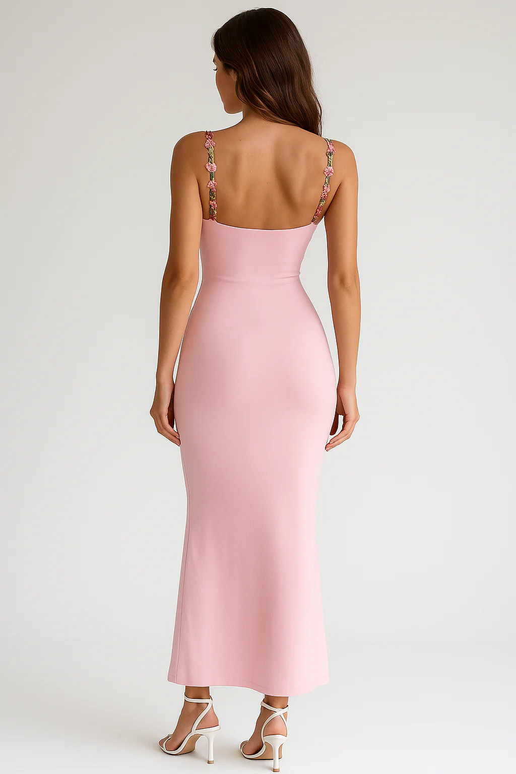Flower Embroided Summer Night Maxi Dress - Image 2
